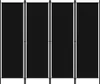 A black room divider with four panels. Anteprima dell’immagine prodotto