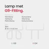SPL Halogeen Insteeklamp G9 Helder - 40W 500lm 2800K - Productafbeelding-voorbeeld 4
