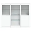 Sideboards mit LED-Leuchten 3 Stk. Weiß Holzwerkstoff Produktbild-Vorschau 6