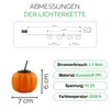 Guirlande lumineuse LED Halloween citrouille 3D, 4,5m de Voir les images du produit 13
