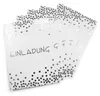 10 Klapp-Einladungskarten Punkte Silber inkl. 10 weißen Produktbild-Vorschau 4