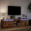 vidaXL TV skříňka s LED osvětlením kouřový dub 180x34x50 cm Náhled obrázku produktu 5