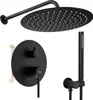 Rea Inbouw Regendoucheset Foss Clif Black + Box Productafbeelding-voorbeeld 1