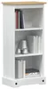 vidaXL Knižnica Biela 46 x 29 x 100 cm Masívne borovicové Náhľad obrázku produktu 2