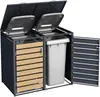 Mülltonnenbox Müllbox Mülltonnenverkleidung 2 Türen Box Produktbild-Vorschau 8