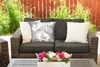 MuchoWow® Outdoor Kissen - Stilleben - Blumen - Schwarz und Produktbild-Vorschau 5