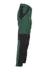 A side view of a pair of green and black work pants. Produktbild-Vorschau