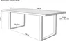 Esstisch 180 x 90 cm Libro, Mangoholz massiv & raue Produktbild-Vorschau 6