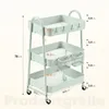 Sekey Rollwagen Küche 30 cm Breit Servierwagen Metall mit Produktbild-Vorschau 2