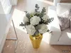 WOHNLING Bodenvase Aluminium 50cm Gold Blumenvase Groß Produktbild-Vorschau 4