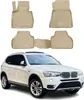2010-2017 BMW X3 F25 Podlahové rohože TPE béžová 4 ks Náhľad obrázku produktu 1