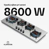 Klarstein Goldflame 4 Slim plynová varná doska, 4 mosadzné Náhľad obrázku produktu 2