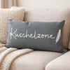 Dekokissen "Kuschelzone" - ca. 53 x 31 cm Produktbild-Vorschau 2