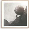 Gerahmtes Poster - Rahmen in heller Eiche - Sisyphus Arbeit Produktbild-Vorschau 1
