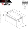Langzeit AGM Batterie 230AH 12V Solarbatterie Akku Produktbild-Vorschau 5