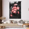 MuchoWow® Wandteppich Wandbehang Blumen - Rosa - Farbe Produktbild-Vorschau 2