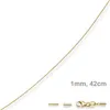 1mm Halsreif Omegareif Omegakette 585 Gold Gelbgold Produktbild-Vorschau 1