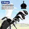 COSTWAY Golf-Standtasche, Golfbag mit 2 er Unterteilung, Produktbild-Vorschau 4