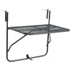 vidaXL Stolik balkonowy czarny 60x40 cm stalowy Podgląd zdjęcia produktu 8