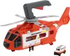 A toy helicopter and ambulance set on a white background. Anteprima dell’immagine prodotto