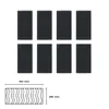 3M SJ3550 Dual Lock Klettpads, 8 Stück Packung, schwarz Produktbild-Vorschau 2