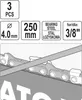 Lima tonda Ø 4,0 mm per catena da taglio 3/8" P e 1/4" (3 Anteprima dell’immagine prodotto 3