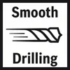 A graphic with text and an illustration of a drill bit. Voir les images du produit