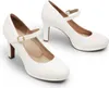 DREAM PAIRS Dame Mary Janes Pumps High Heel Kleid Schuhe Produktbild-Vorschau 5
