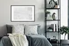 MuchoWow® Gerahmtes Poster Marmor - Textur - Grau - Produktbild-Vorschau 2