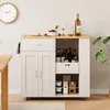 UnboxG Isola mobile da cucina con piano di lavoro in rovere Anteprima dell’immagine prodotto 3