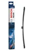A Bosch rear windshield wiper and its packaging are displayed against a white background. Produktbild-Vorschau