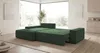 CORNERO Ecksofa mit schlaffunktion VERONA links grün Cord Produktbild-Vorschau 6