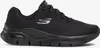 Skechers Arch Fit Sneaker Schwarz Produktbild-Vorschau 3