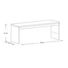 Flurbank 120 cm 3 Schubkästen Buche massiv CUENCA-137 Produktbild-Vorschau 3