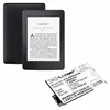 A black e-reader device is shown next to a replacement battery pack. Náhled obrázku produktu
