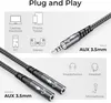 deleyCON AUX Audio Klinke Y Adapter - Splitter Kabel Stereo Produktbild-Vorschau 2