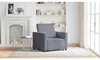 vidaXL Divano letto estraibile singolo con rotelle, grigio Anteprima dell’immagine prodotto 6