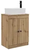vidaXL Kúpeľňová skrinka s umývadlom Artisan – dub 54 x 35 Náhľad obrázku produktu 1
