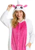Pigiama Onesie Kigurumi Travestimento Costume Unicorno Rosa Anteprima dell’immagine prodotto 2