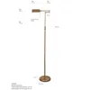 Steinhauer Stehleuchte Karl 1-flammig Bronze Matt 23x52cm Produktbild-Vorschau 7