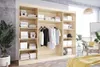 Easy4You LIV 250 cm Sonoma/Weiß Schiebetüren Kleiderschrank Produktbild-Vorschau 4