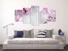 Akustikbild Blumen Holz 200x100 cm Bilder Akustikschaum Produktbild-Vorschau 1