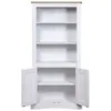 Buffetschrank Mexiko-Stil Kiefernholz Weiß 80x40x170 cm , Produktbild-Vorschau 3