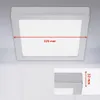 LED Aufbauleuchte Deckenlampe 16,5 W Quadratisch Chrom-Matt Produktbild-Vorschau 7