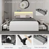 OYAJIA 140 cm x 200 cm Polsterbett LED-Beleuchtung Produktbild-Vorschau 5