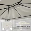 Toit pour kiosque de jardin OUTSUNNY 100110-052CW Voir les images du produit 6