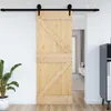 vidaXL Tür NARVIK Natur 70 x 210 cm Massivkiefer Produktbild-Vorschau 4