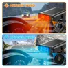 A split image showing a car interior with a car heater/cooler device in use, demonstrating both heating and cooling functions. Produktbild-Vorschau