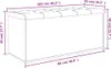vidaXL Sitzbank mit Stauraum Räuchereiche 102x42x45 cm Produktbild-Vorschau 7