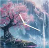 Wanduhr aus Glas mit Motiv Zauberhafte Landschaft- 30 x 30 Produktbild-Vorschau 1